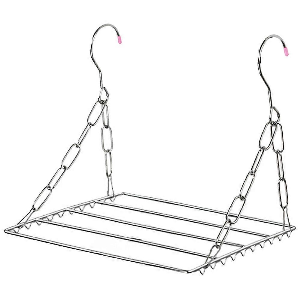 Stainless Steel Balcony Laundry Rack Multi functional Shoe Drying Rack