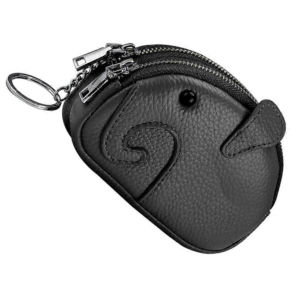 Cartoon Elephant Shaped Key Chain Coin Bag Change Storage Bag for Lipsticks 2pcs in 1 Set