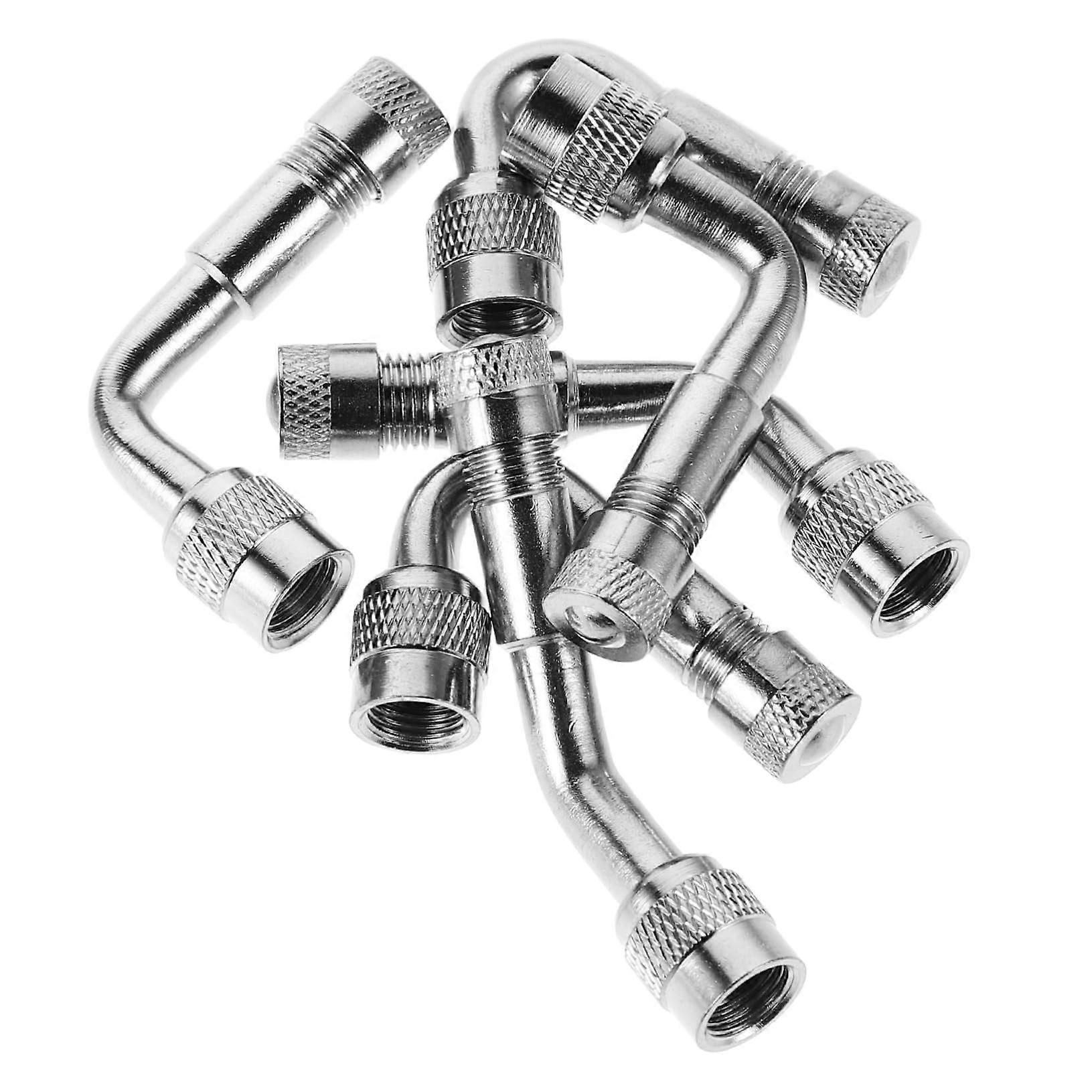 6 Flexible Valve Extensions for Car, Motorcycle, RV, Bicycle - Easy Inflation Adapter, Durable Design, Universal Fit