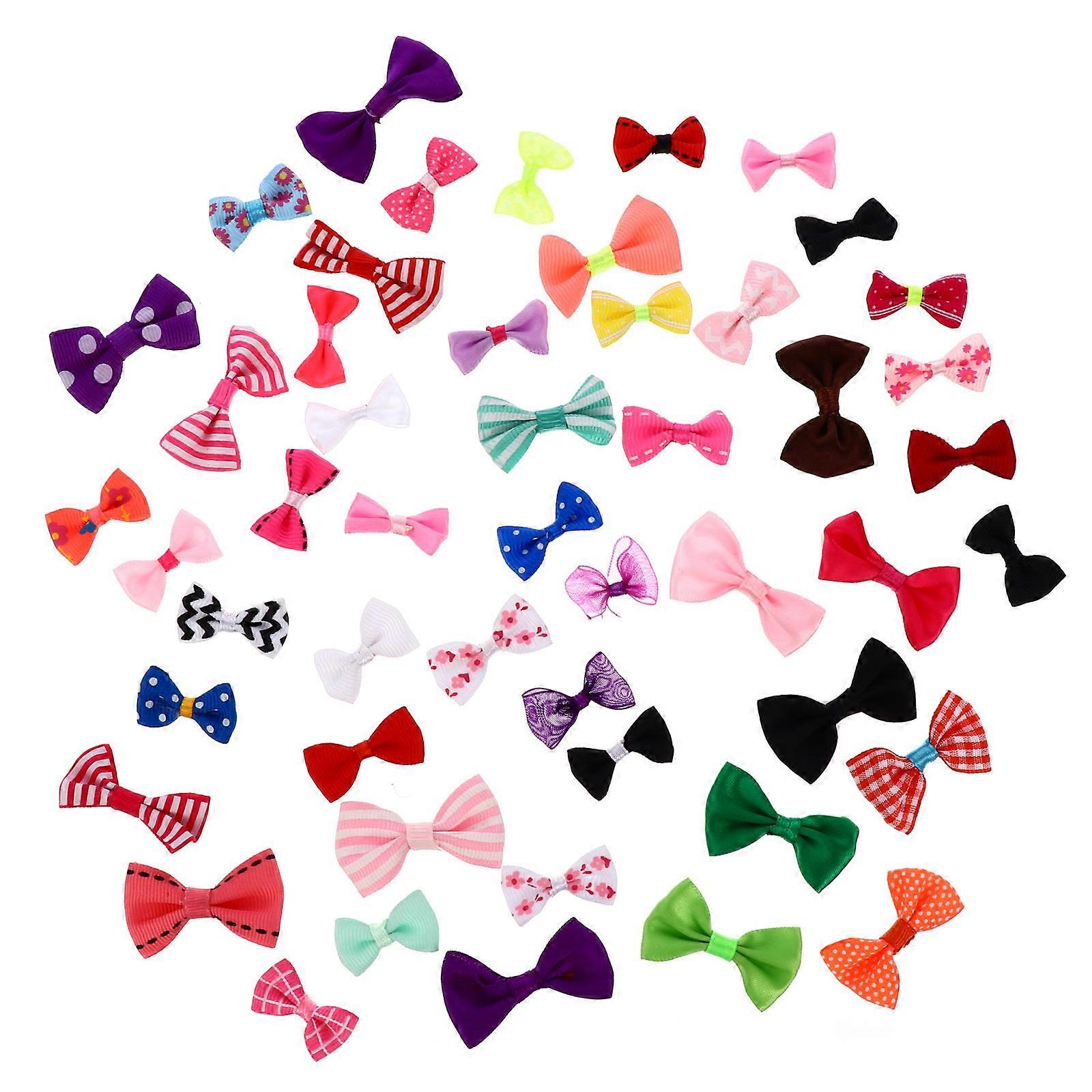 DIY Bows 100Pcs Multi Color Ribbon Bows for DIY Use Offering Versatile Crafting