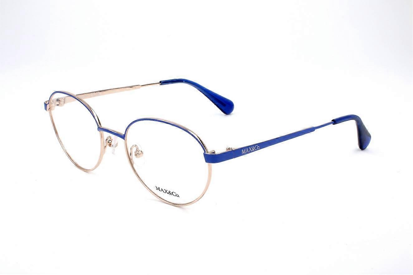 Eyewear Frames Max&Co. MO5090 090 SHINY BLUE 49/18/140 WOMAN