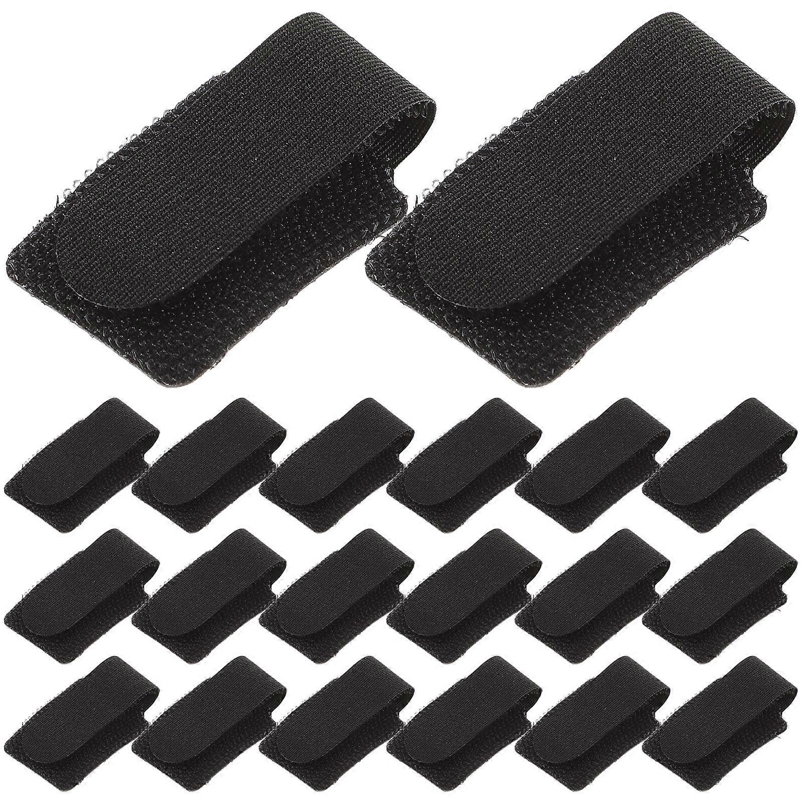 Self Adhesive Cable Tie 20Pcs Hook and Loop Cable Ties Rectangle Wire Use