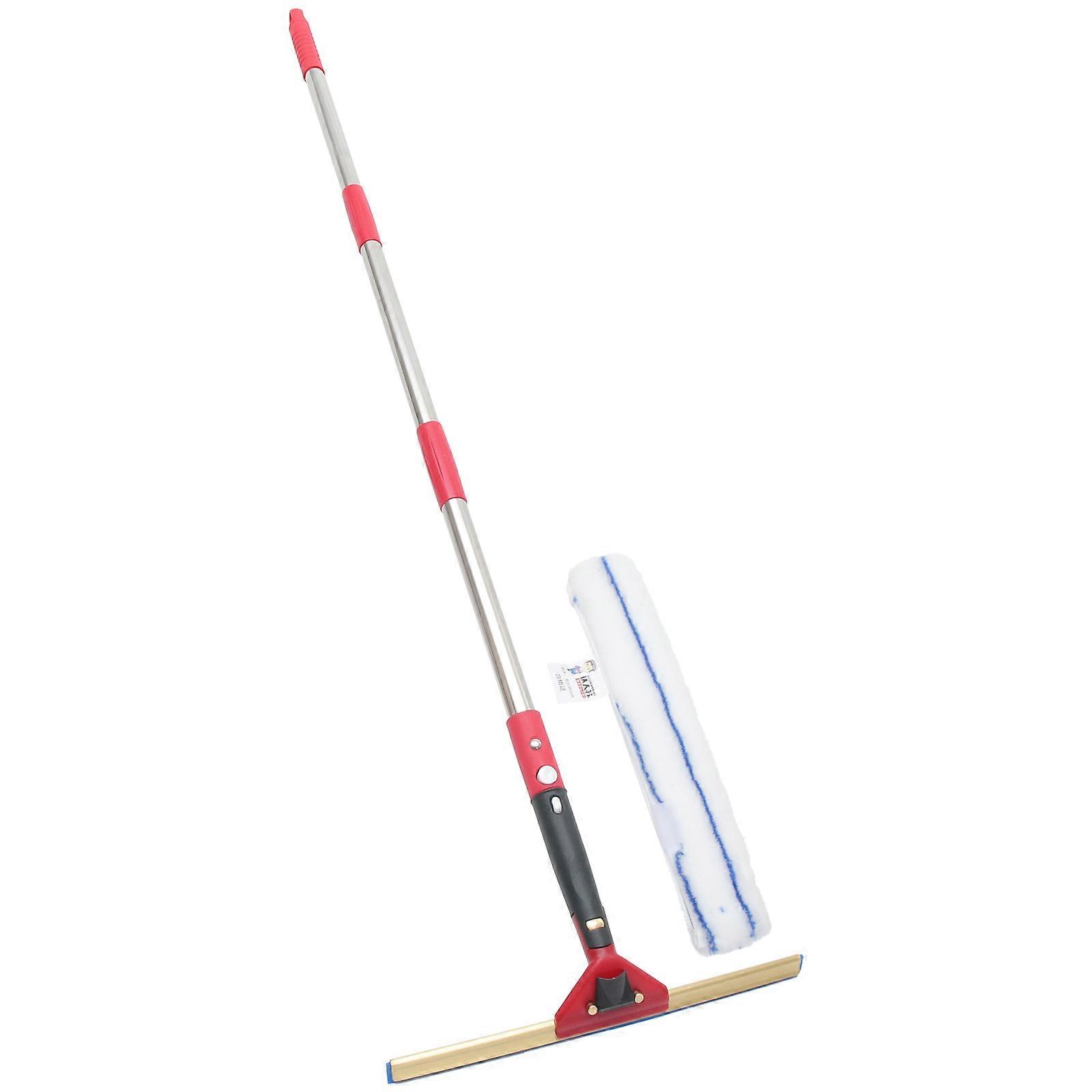 Glass Squeegee For Home And Automotive Cleaning Providing Comfort And Convenience Red Ergonomic Handle 1 Set