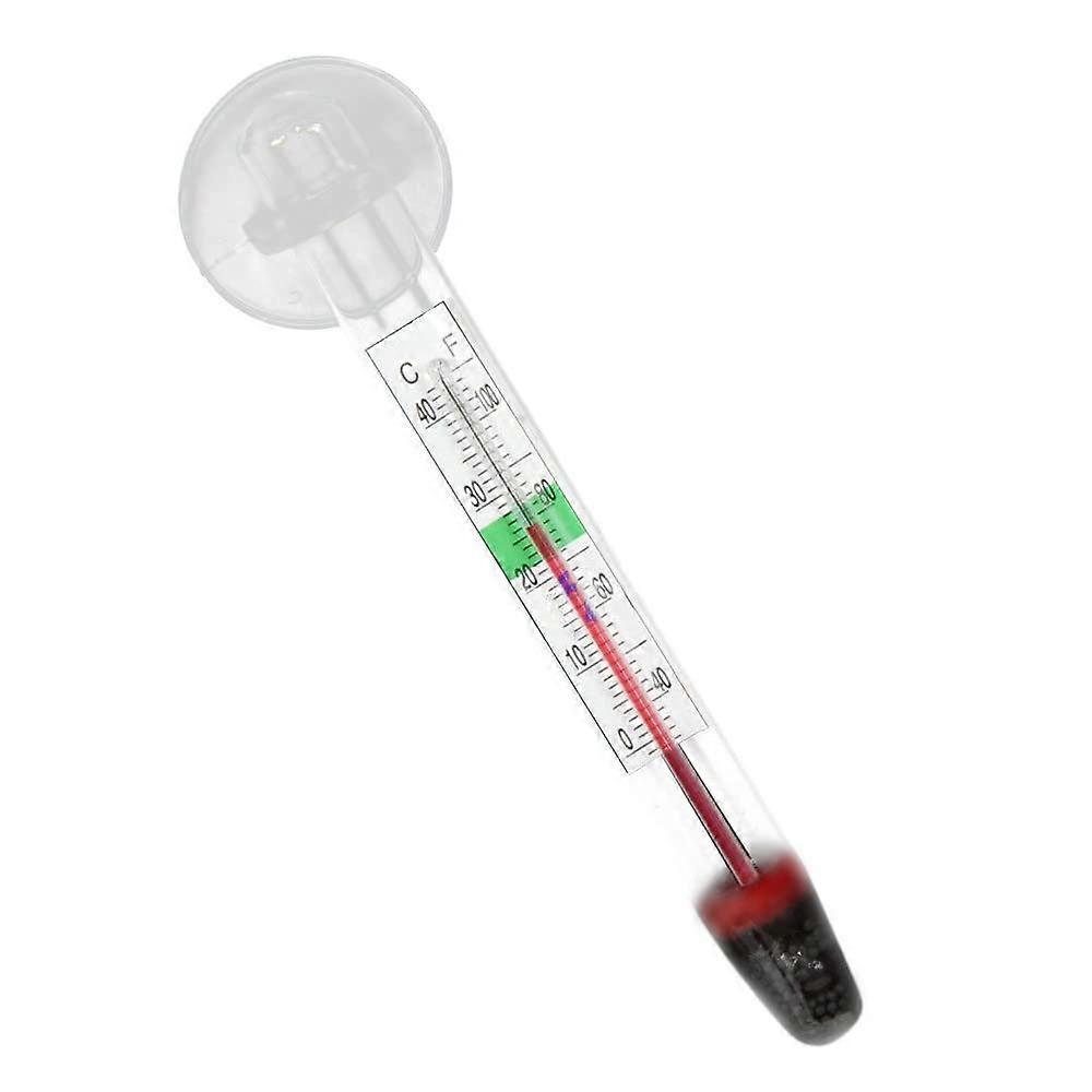 Glass Meter Aquarium Water Temperature Suction Cup 1 ml Hygrometer Test Winner One Size Clear