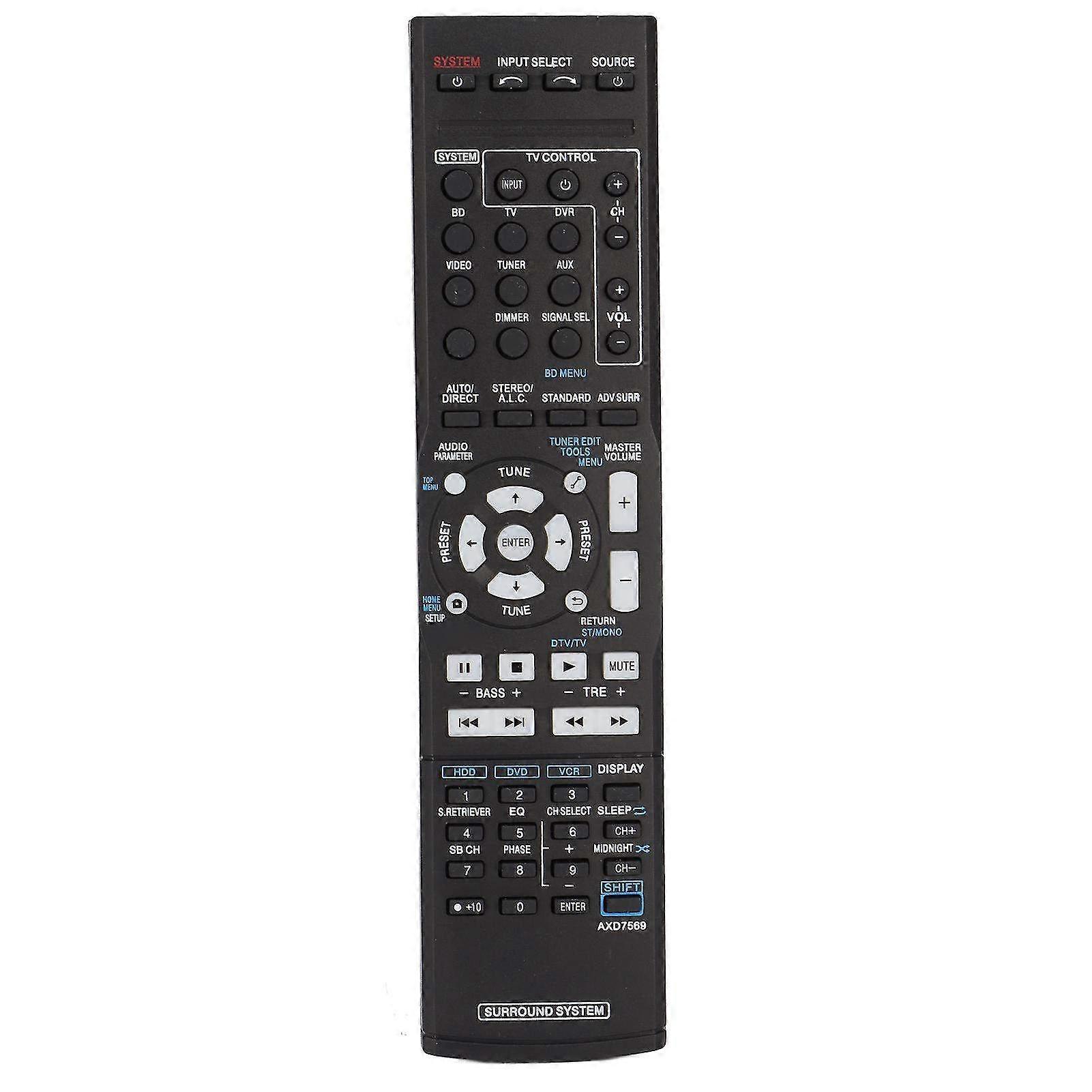 Replacement Remote Control for Pioneer Audio Video Receiver AXD7569 - Compatible Remote for Easy Access and Control