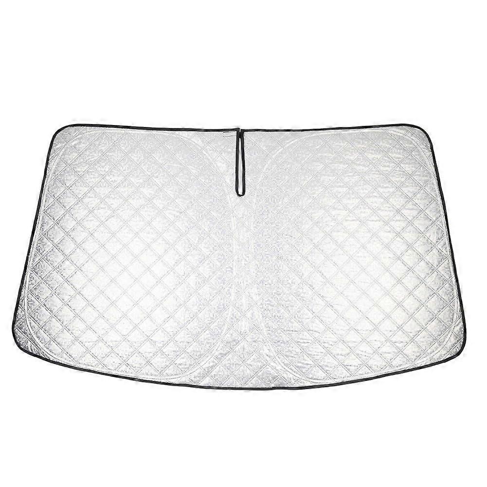 Car Sunshade, Foldable Windshield Visor Protection for RAM 1500 Crew Cab, Custom Aluminum Coating, Cotton and Oxford Fabric, 1 Piece