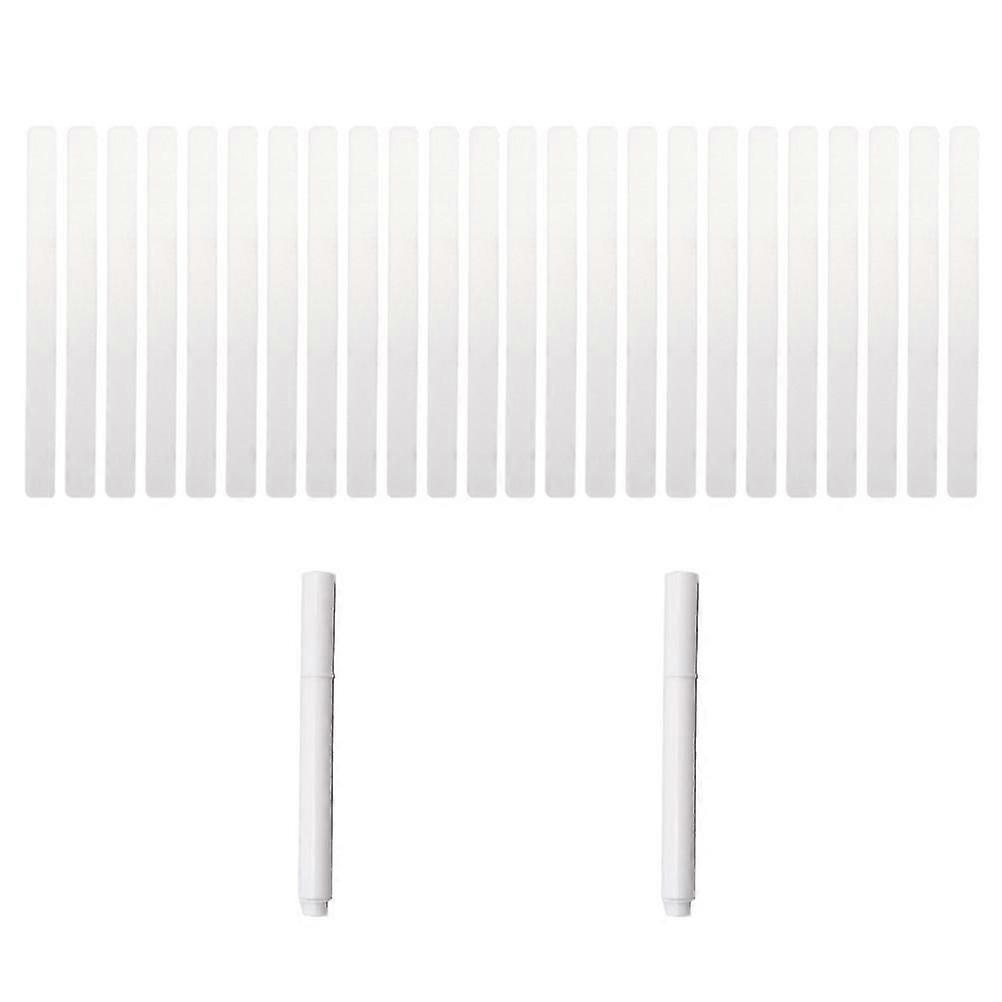 Gardening Label Plates Acrylic Nursery Labels For Gardeners Simple Design Transparent 12.00X1.00X0.10CM Marking Plants 1 Set