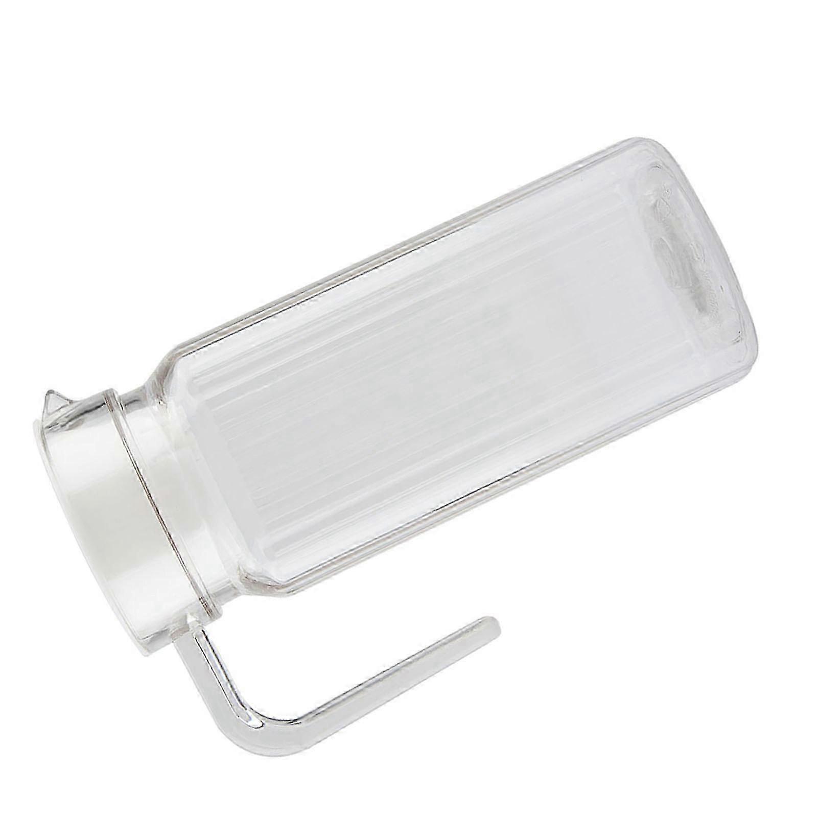 Acrylic Transparent Juice Bottle 800ml Striped Water Jug with Lid for Home and Bar Use