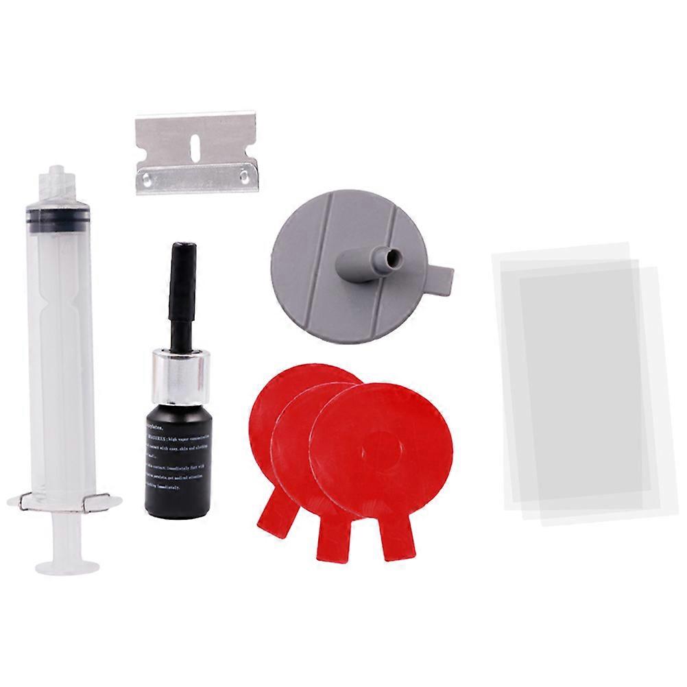 Windshield Crack Repair Kit 1 Set Car Windshield Automotive Maintenance 10.00X3.00X1.50CM User-Friendly Design Durable Tools