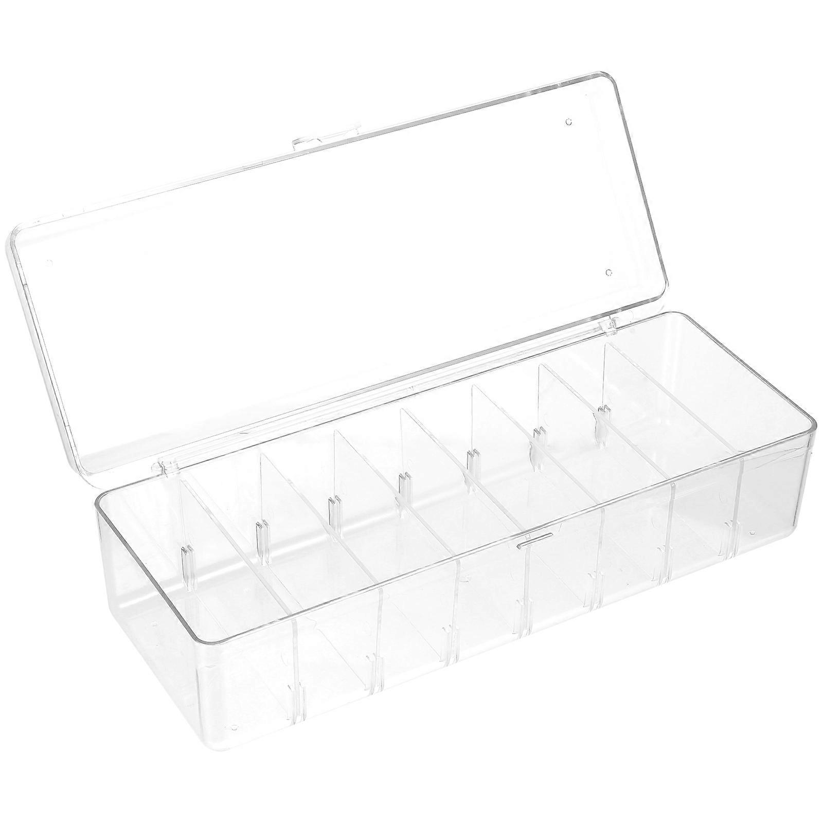 Transparent Card Holder Box For Professional Use Organizing Cards 26X10X7.5CM Display 1 Set