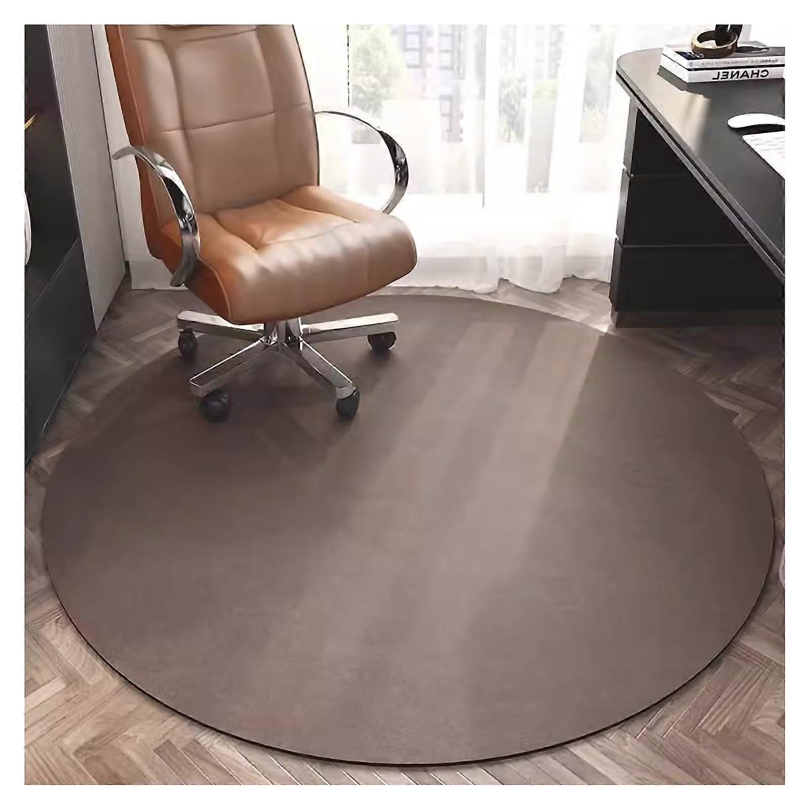 Tapis de chaise de bureau pour planchers de bois franc, protection de sol polyvalente (Style 3, 80cm/31.5in)