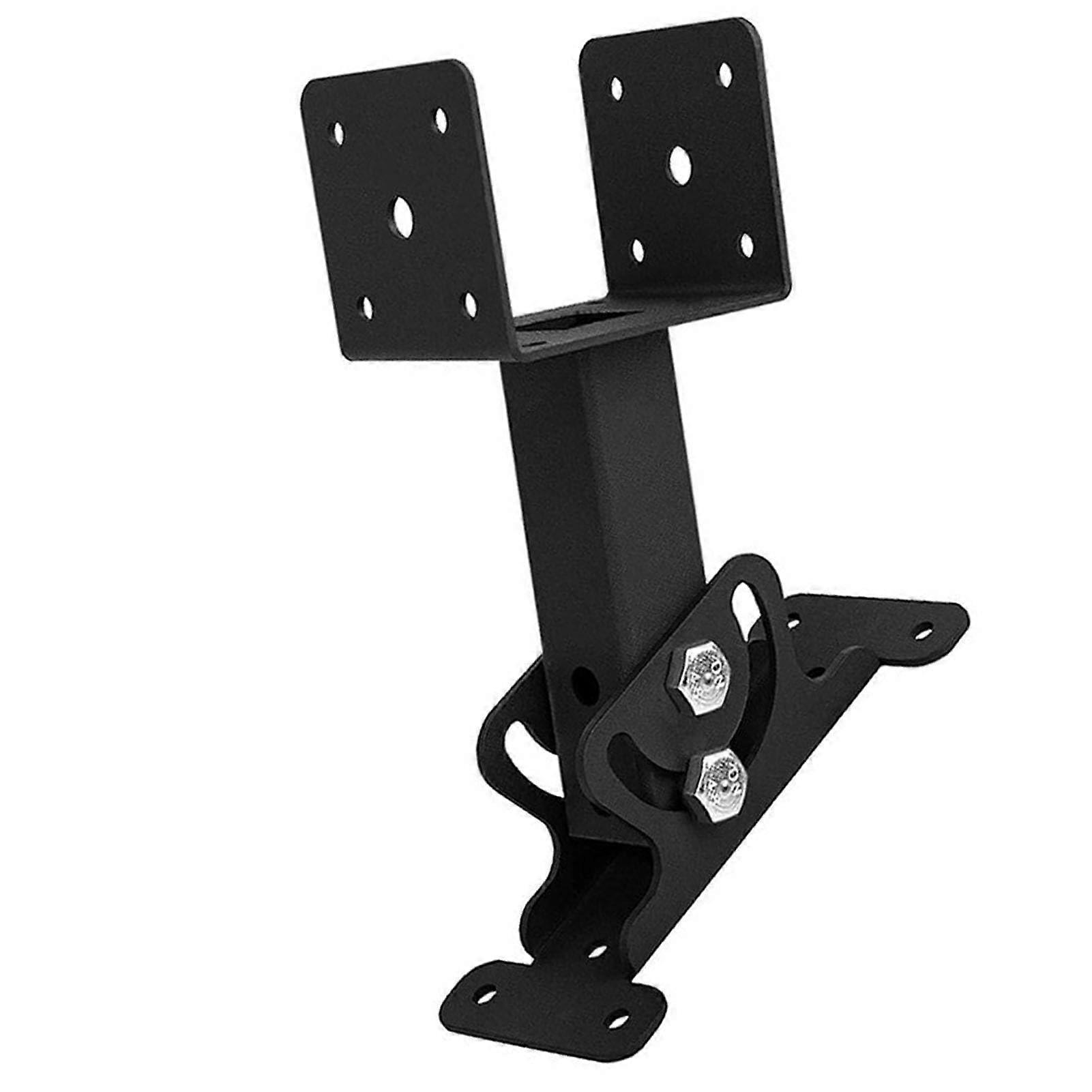 Adjustable Angle Roof Riser Bracket 3 Pack Black Carbon Steel for Pergola Patio Cover Pavilion Installation