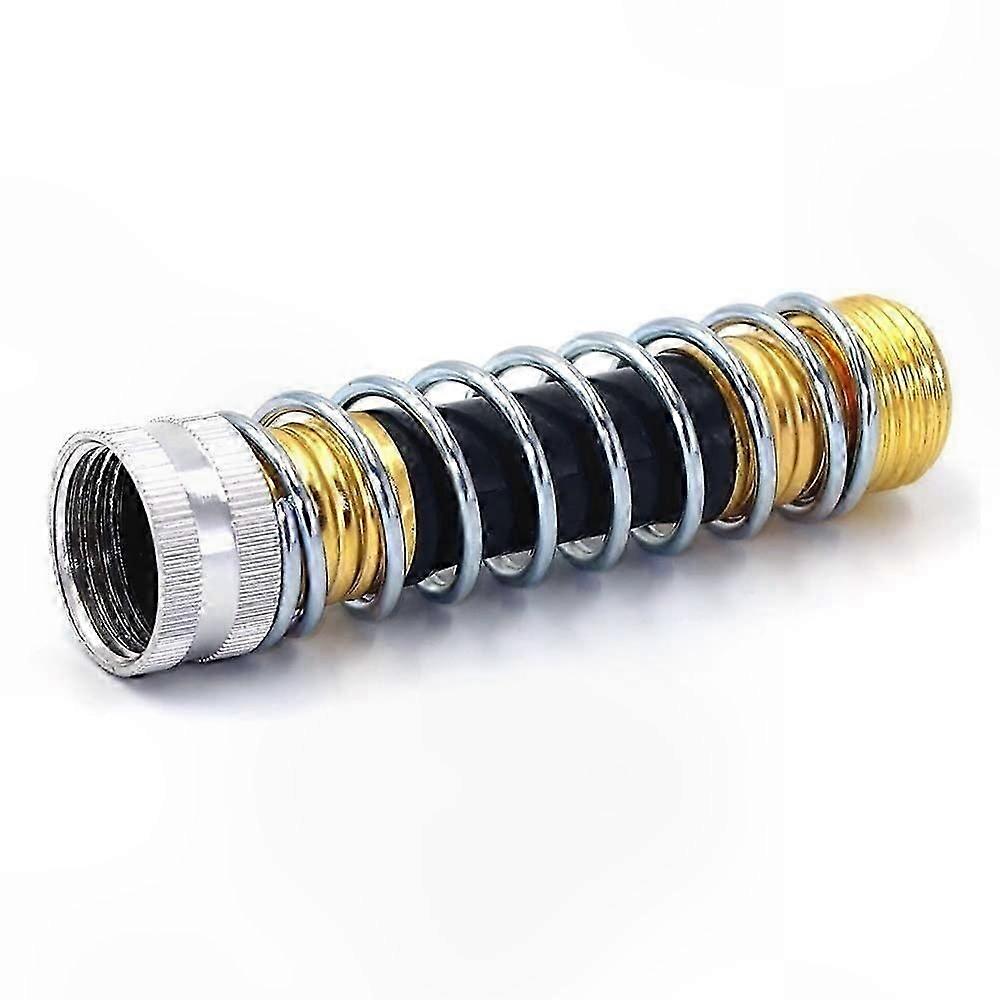 Flexible Hose Adapter with Elbow and Spring Coil for Easy Installation and Kink Prevention