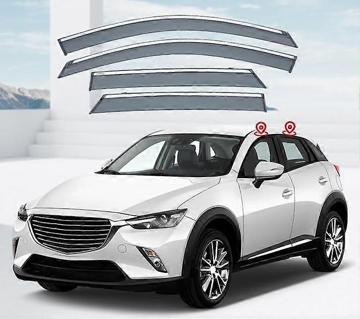 Wind Deflector For Mazda CX-3 Window Visors 2016-2023, Rain Guard, Auto Accessories