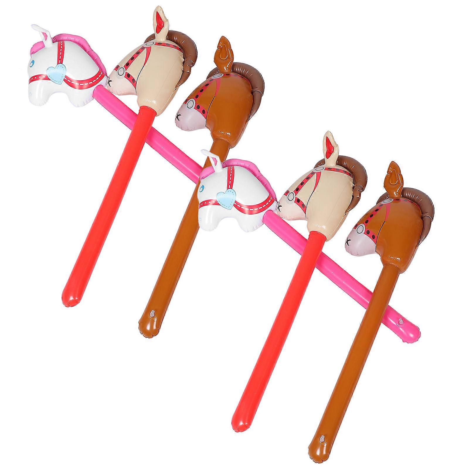 Horse Inflatable Cheering Stick 6Pcs PVC Ideal For Group Activities Making Celebrations More Interactive