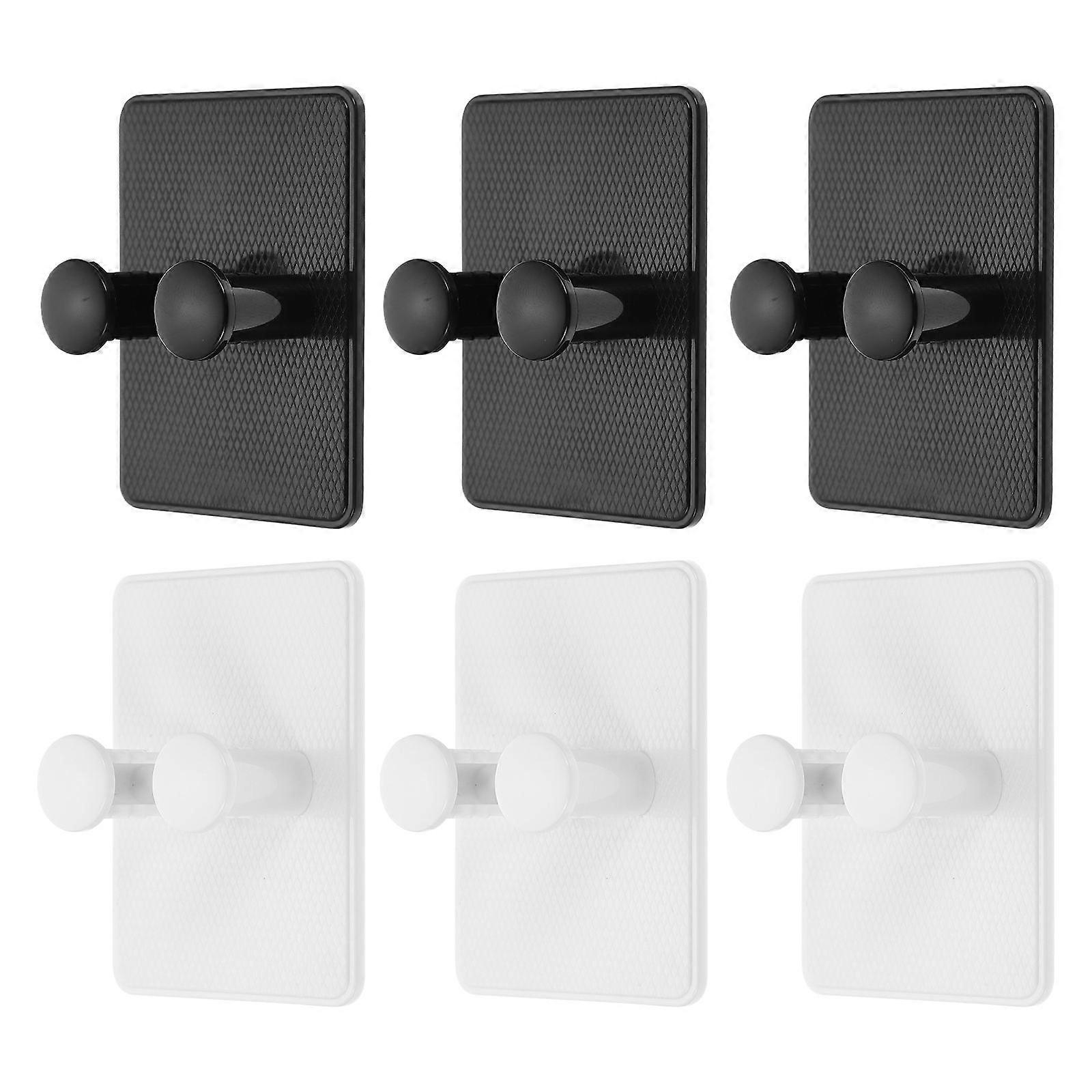 6Pcs Waterproof Self Adhesive Holder Wall Mount Hook for Bathroom