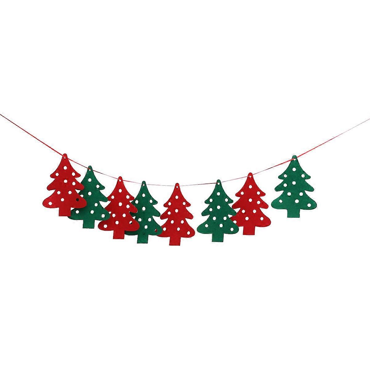 Christmas Felt Banner for Party Decoration Multi Color Flags Banners 2 8m Long