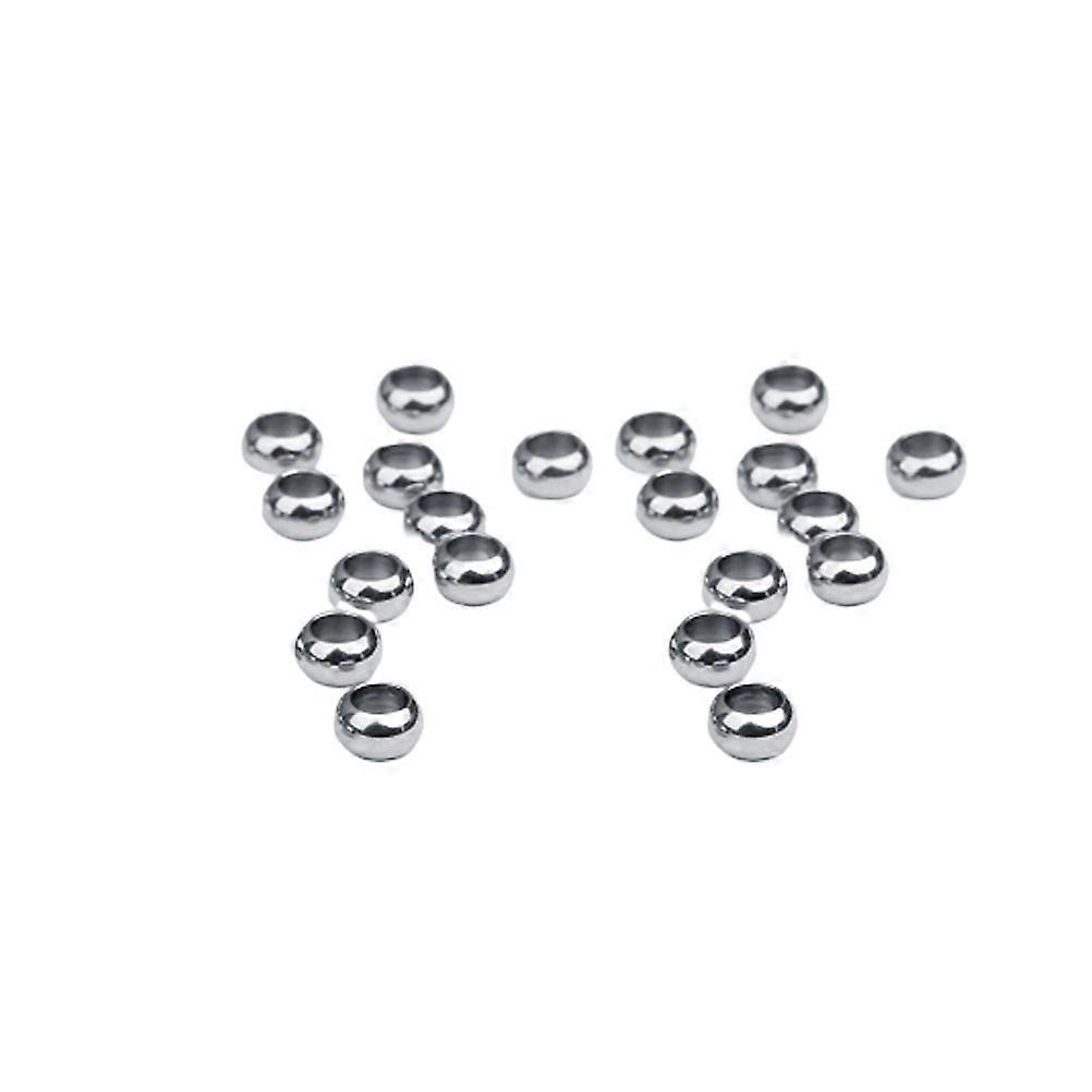 Silver Round Beads 9MM Diameter Perfect For Jewelry Making Projects And As DIY Enthusiasts 20Pcs