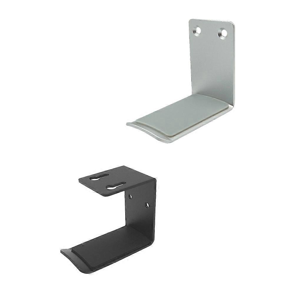 Wall Mount Headphone Rack 2Pcs Aluminum Alloy Headphone Stand Hanger For General Users 6.5X5.5CM Simple Design Adhesive Installation