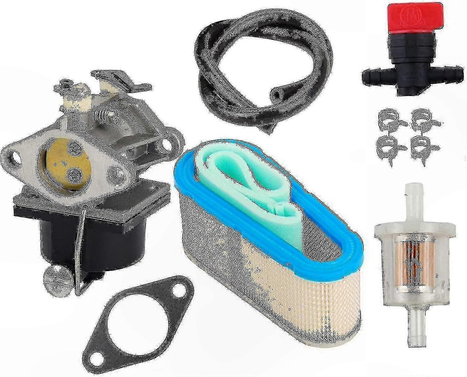 Air Filter and Fuel System Kit for Small Engines with Shut-off Valve