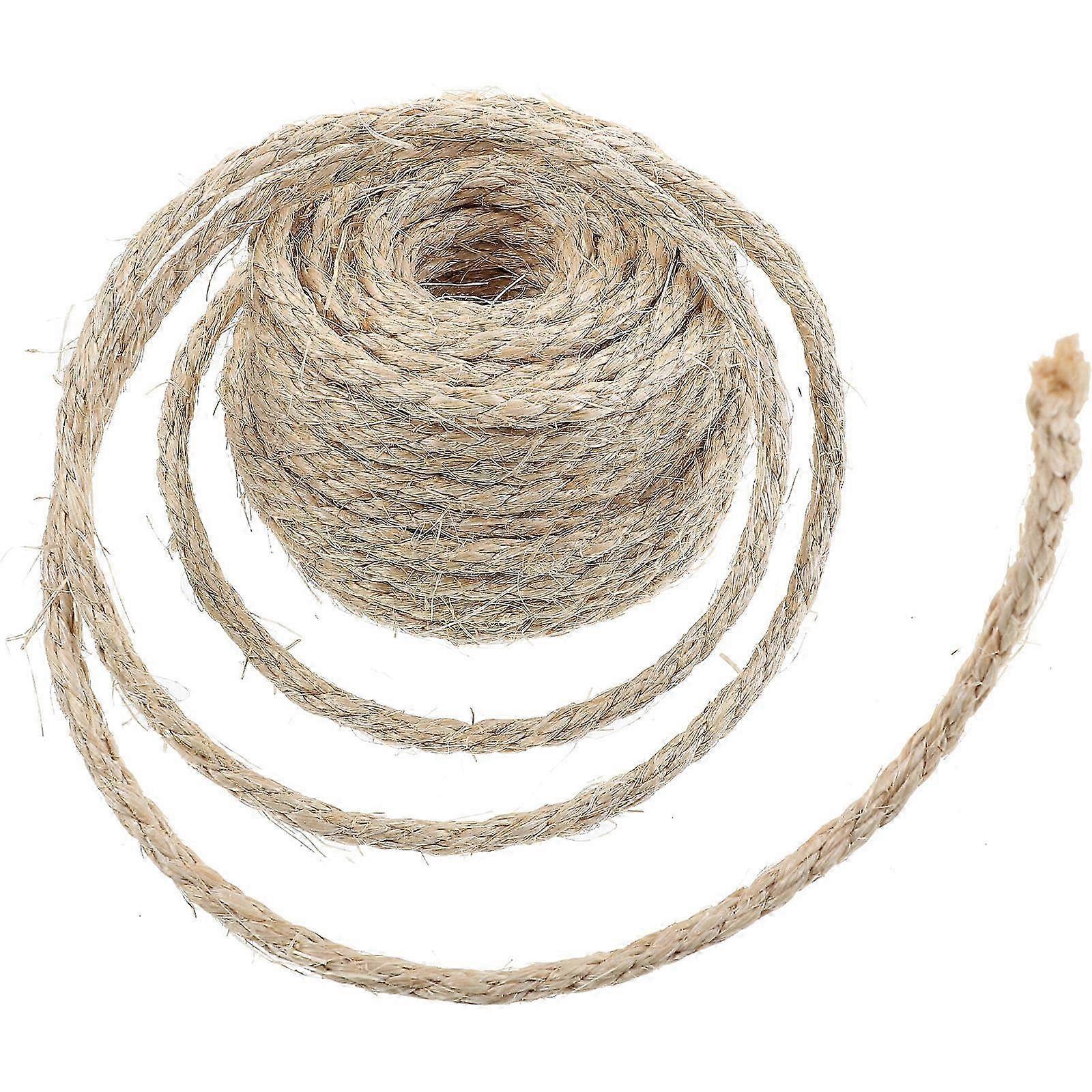 Natural Cat Scratching Rope, Reinforce Cat Trees with Strong and Sturdy Sisal Material