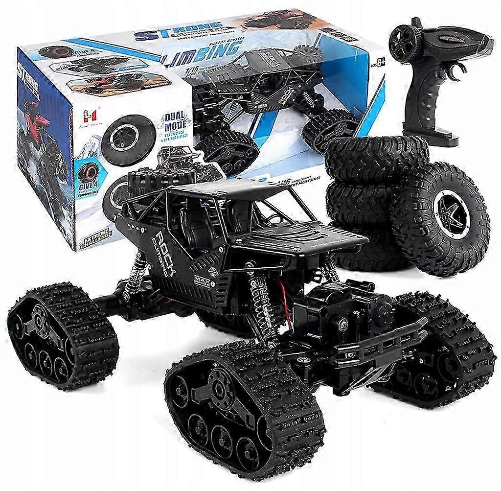 2-in-1 Remote Control Crawler Car with 4x4 Off-Road Capability