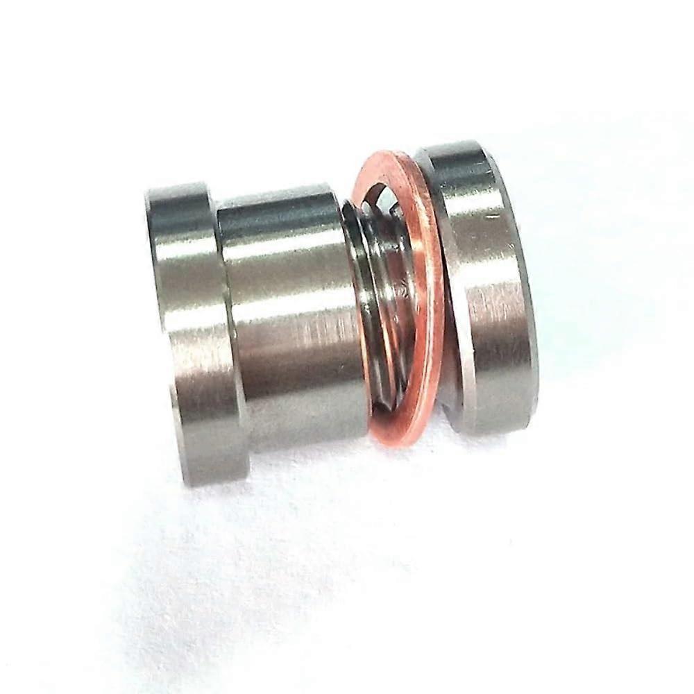 M12X1.25 Stainless Steel Hex Socket Plug and Nut Kit for O2 Oxygen Sensors, Exhaust Systems, and Sweat Applications