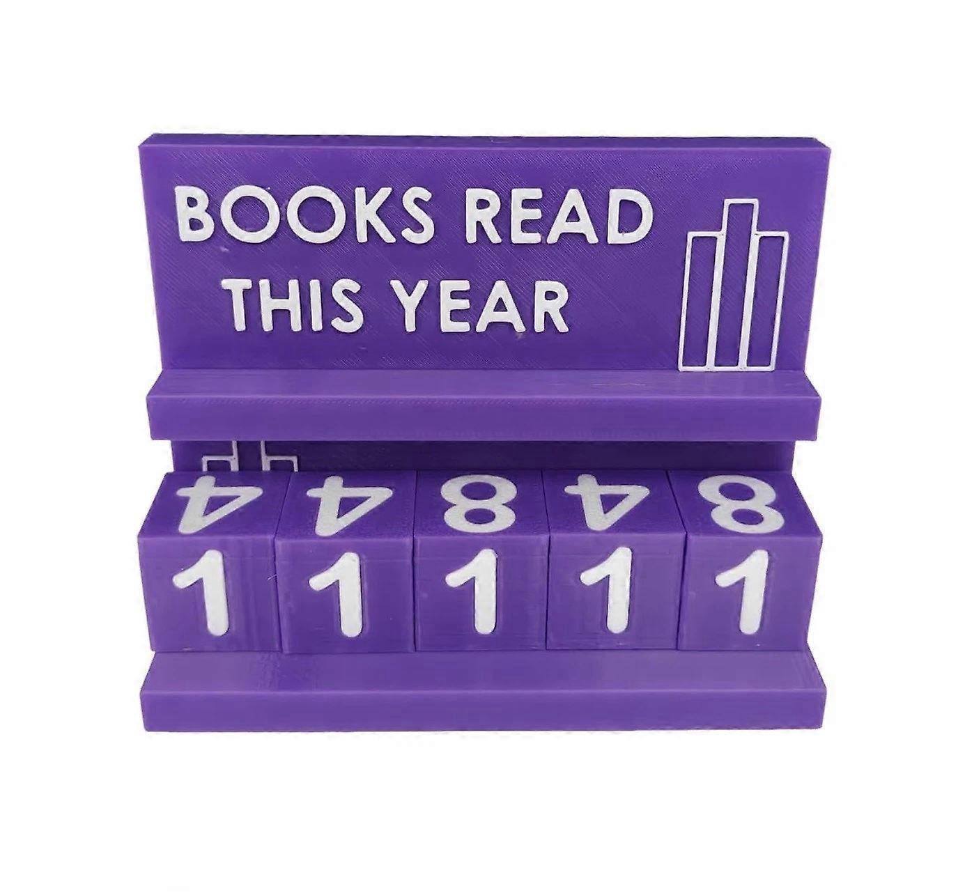 Bookshelf Decor Book Read This Year Counter, Books Read This Year Counter