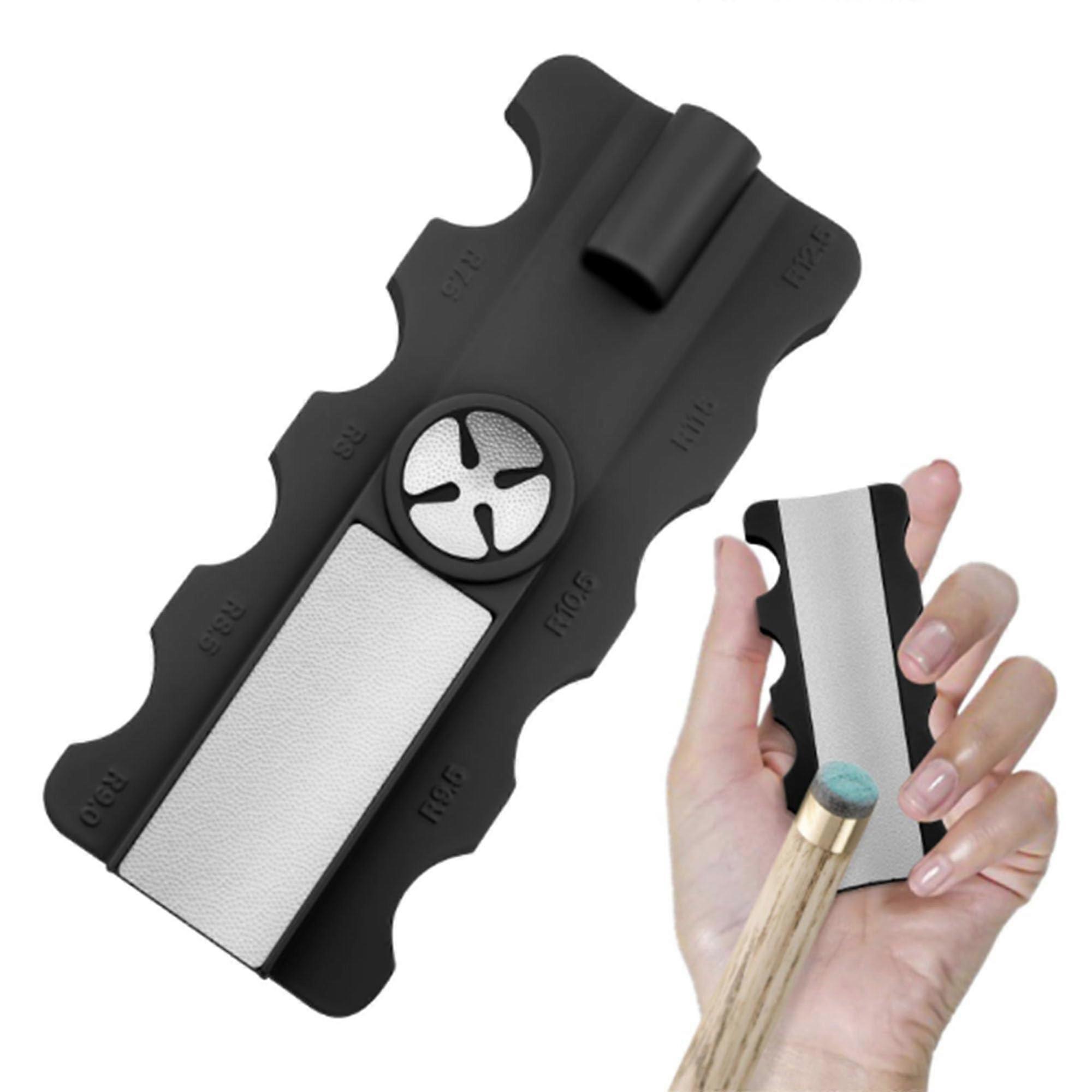 Black Billiard Cue Tip Trimmer, 5 in 1 Snooker Tip Shaper,  Tool