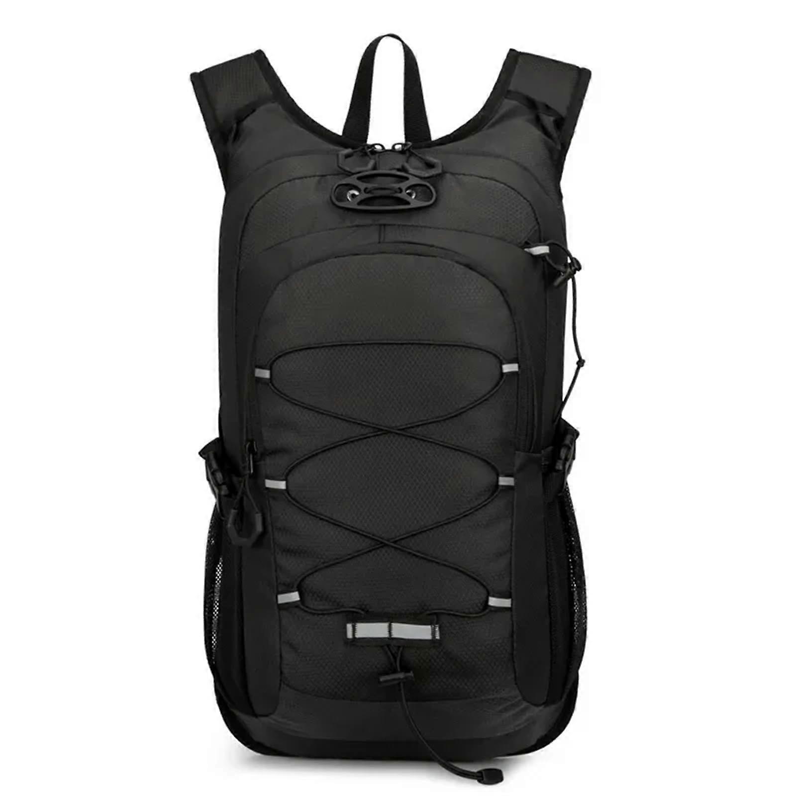Bike Backpack  Capacity Outdoor Backpack  Density Waterproof Nylon Fabric Sports Bag for Hiking Camping Travel Mountaineering Bag(Black)