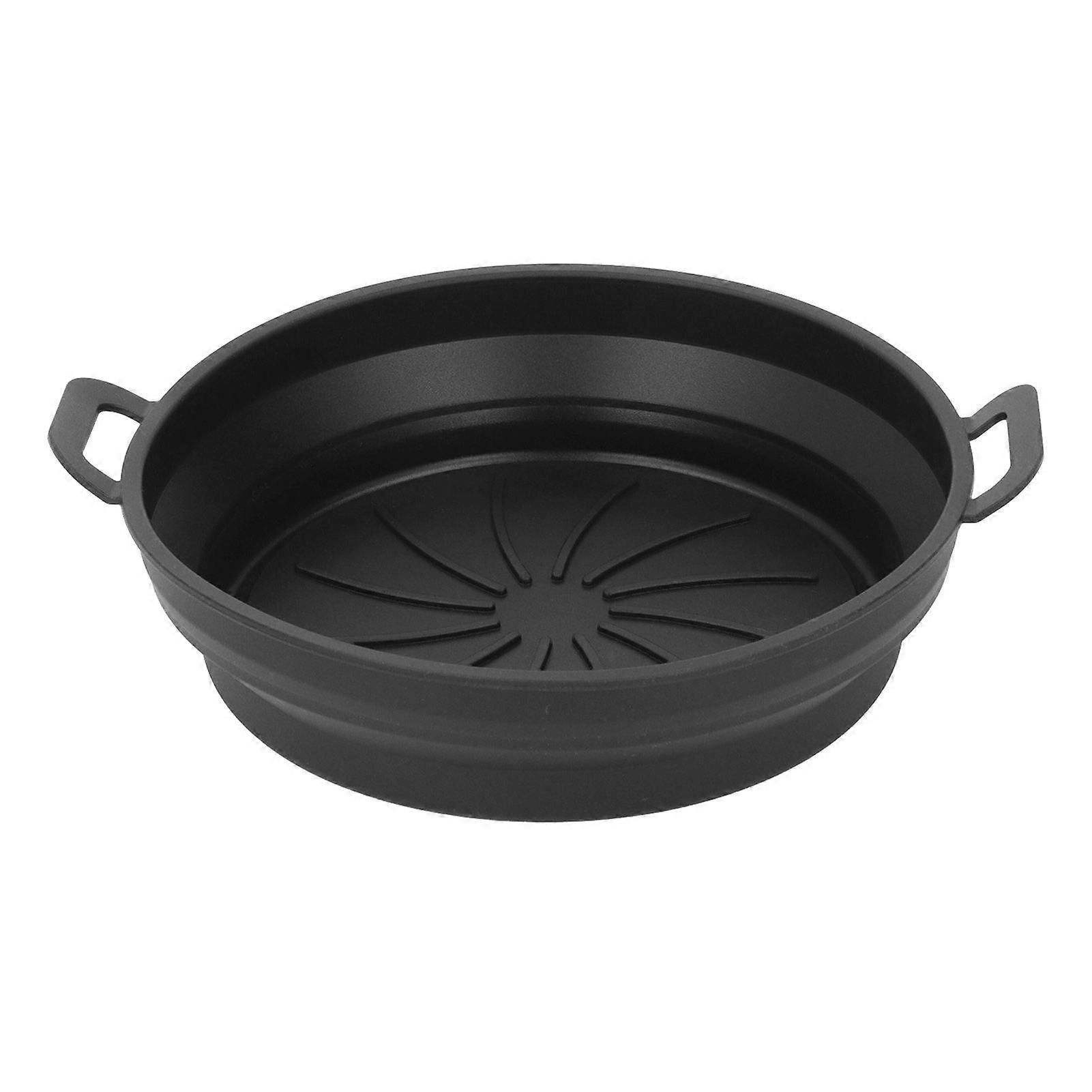 Collapsible silicone fryer liner, high temperature resistant and food grade, round silicone pot