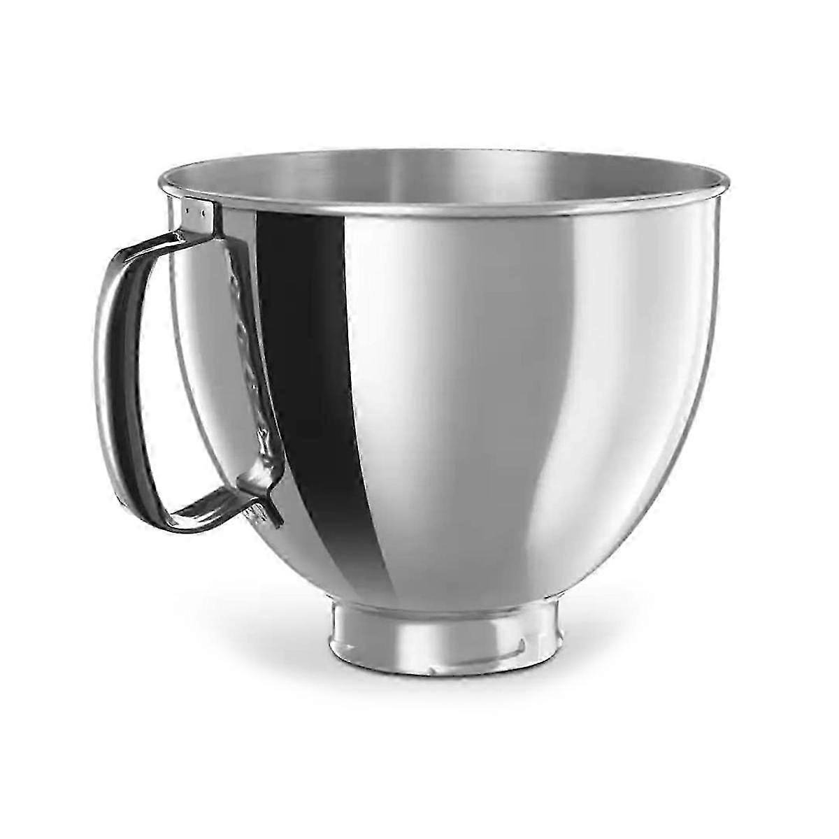 5 Quart blandeskål i rustfrit stål til 4,5-5 QT vippehoved stativblandere, holdbar 304 SS køkkenskål