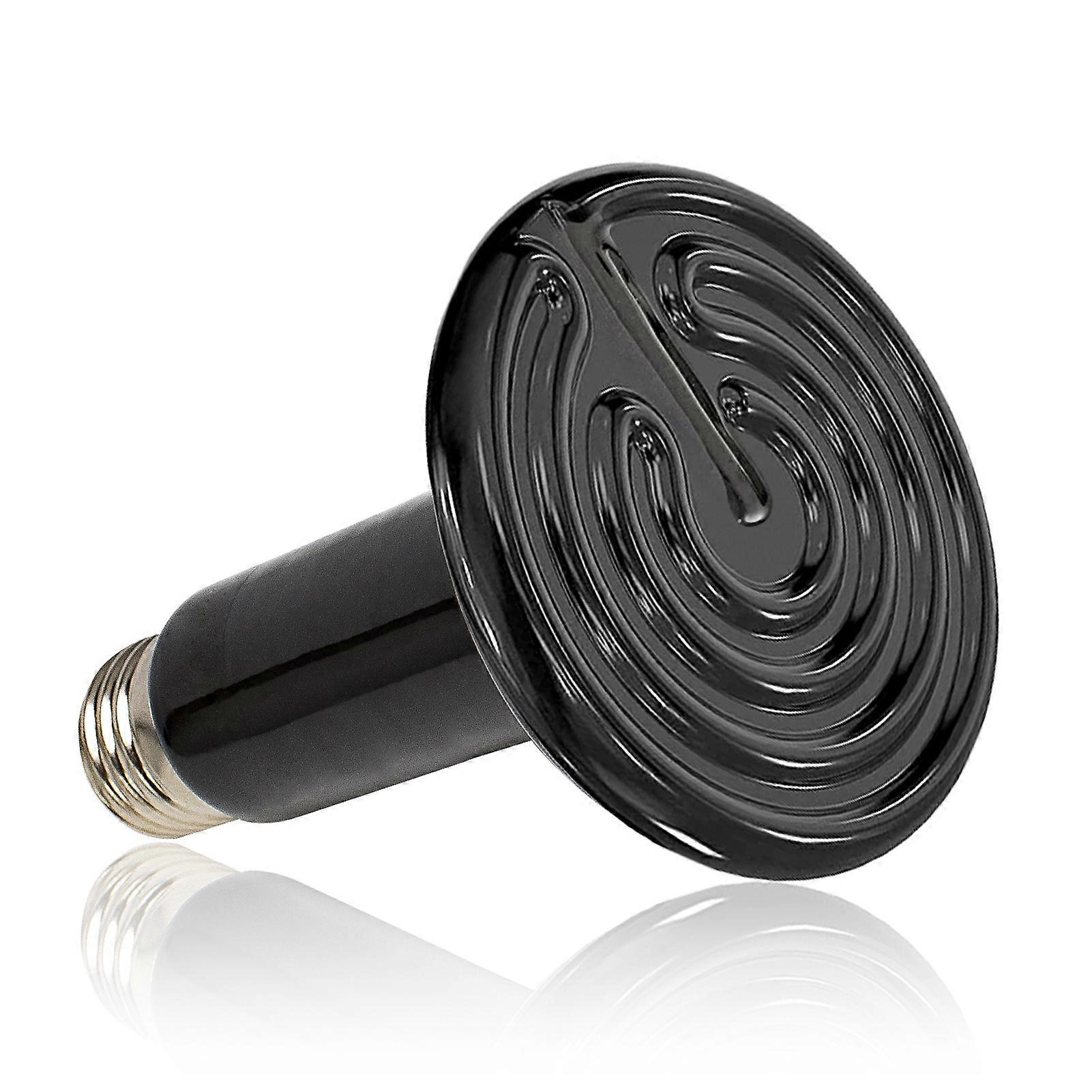 100W 110V Reptile Heat Lamp, Infrared Waterproof Ceramic Heat Lamp E27 Lampholder Ceramic Heating Lamp for Reptile Amphibian