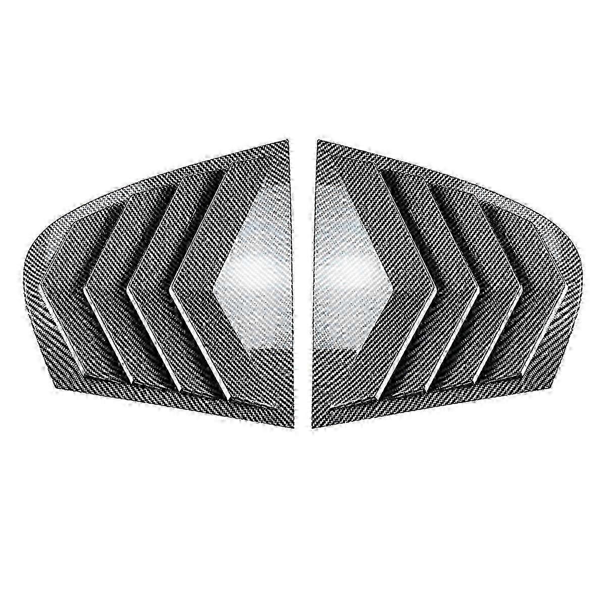 Car Rear Window Shutter Cover Trim Window Louver Side Vent Trim for 5 Series E60 2004-2010