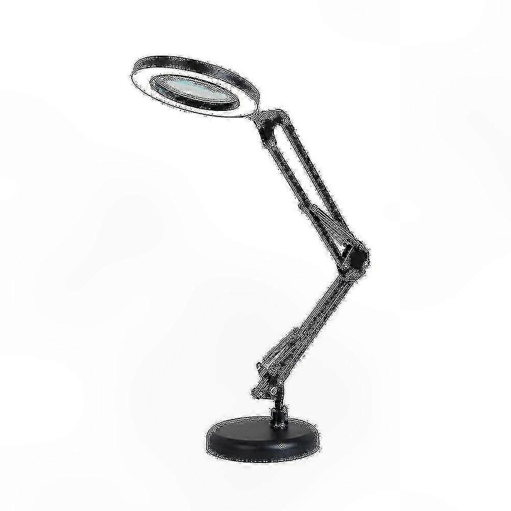 Lampada con ingrandimento 8X con 64 LED e regolazione della luminosità dimmerabile a 10 livelli per l'uso su scrivania