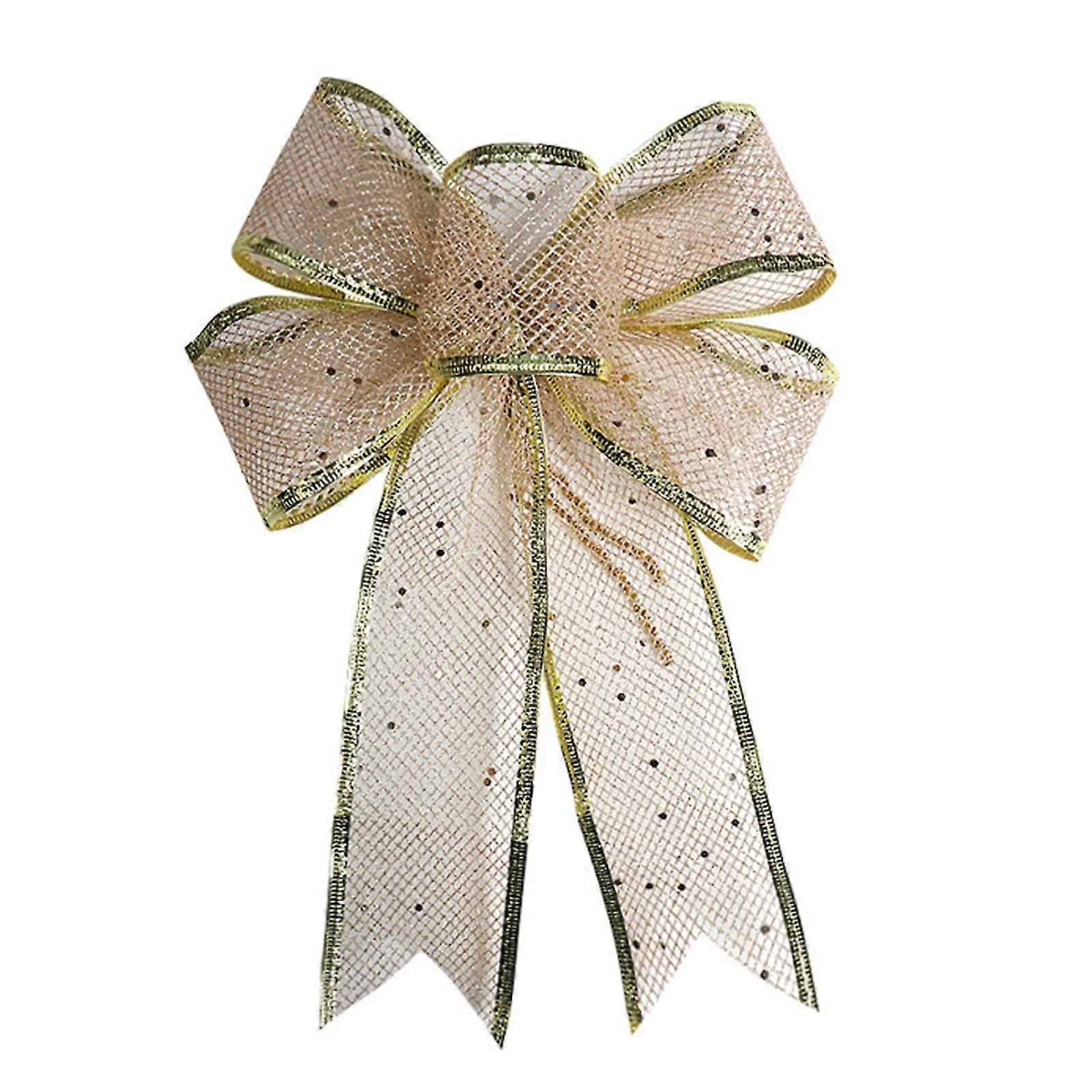 Christmas Bows For Gift Wrapping Multipurpose Bows With Wired Edges
