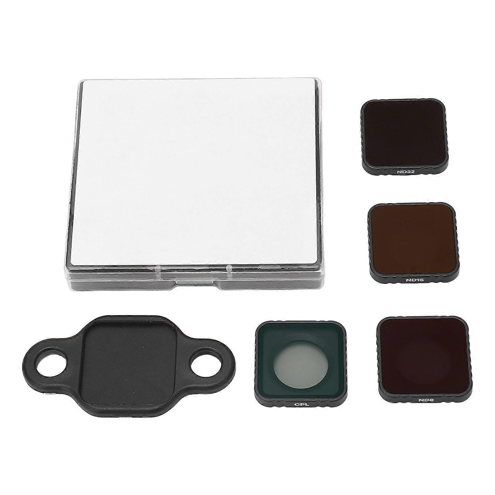 4 in 1 Action Camera Lens Filter Set Optical Glass Waterproof Anti Fog CPL ND8 16 32 Neutral Density Filter with Storage Box for Insta360 Ace Pro