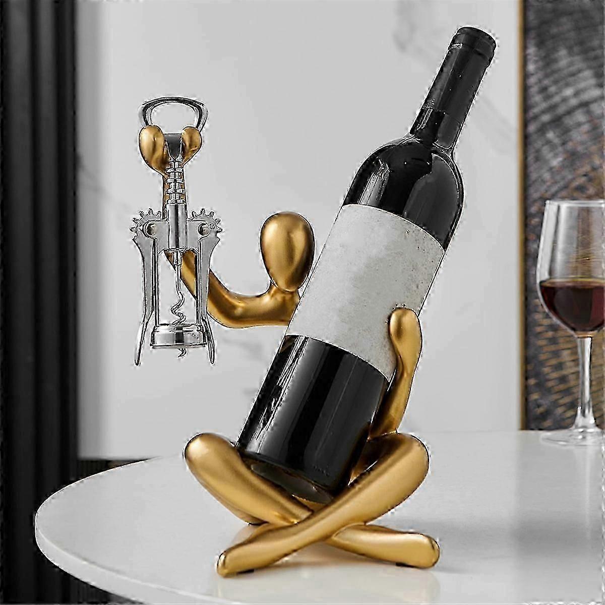Statue Wine Bottle Rack Suitable for Countertop Wine Bottle Holder Wine Bottle Rack Desktop Decorative RackP2025041100952