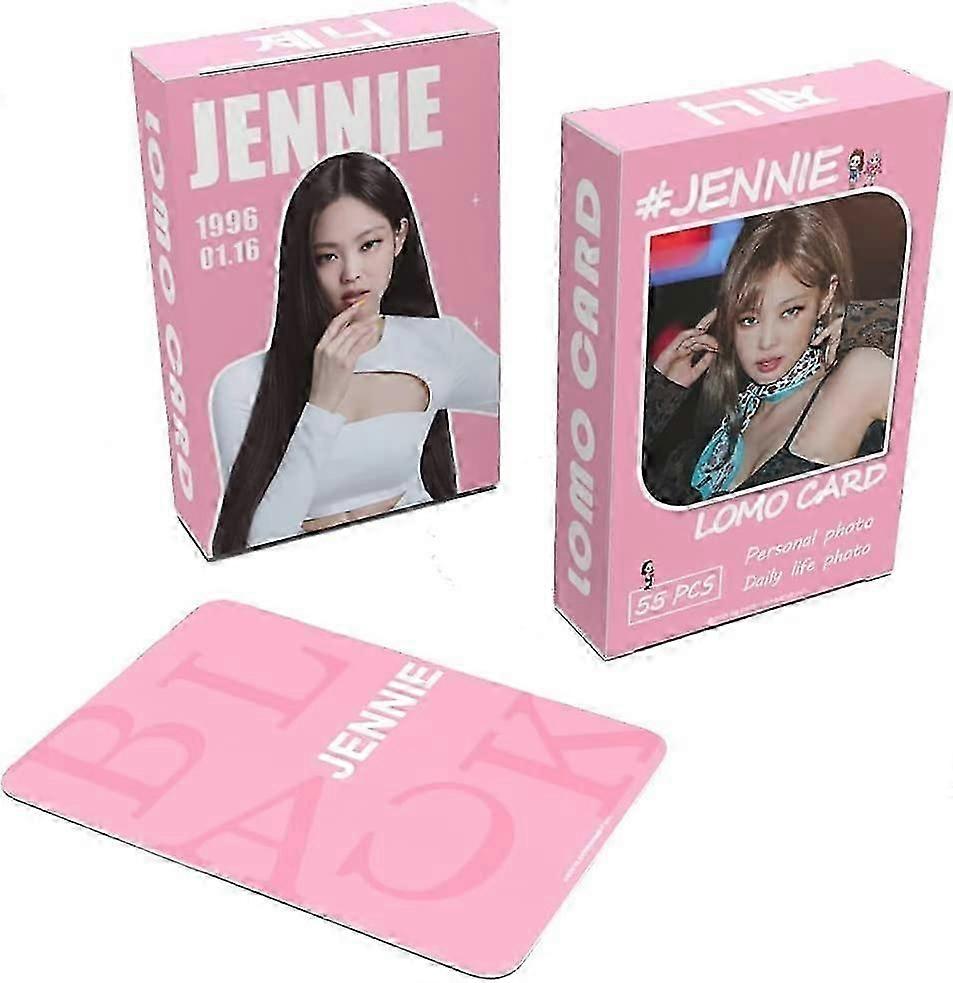 Kpop Jennie 55 Pcs κάρτα φωτογραφίας κάρτα εικόνων που Jennie Kim φωτογραφικό βιβλίο Polarioid φωτογραφία για το δώρο αναβοσβήνει τα κορίτσια