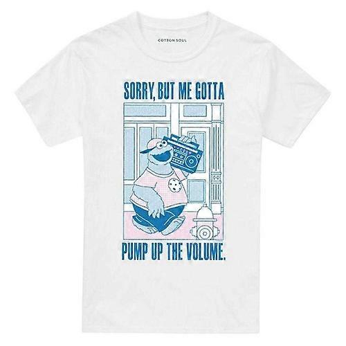 Sesame Street Unisex Adult Pump Up The Volume Cookie Monster T-Shirt