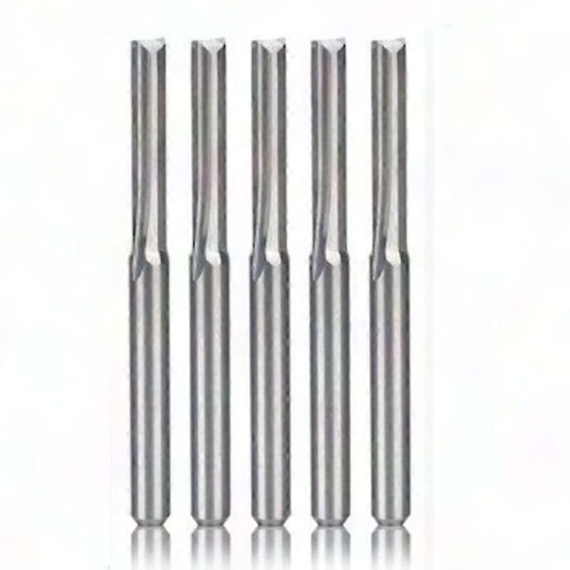 5PCS Spiral Carbide Router Bits, Compression Wood End Mill Cutter, 3.175x17mm for CNC & Woodworking