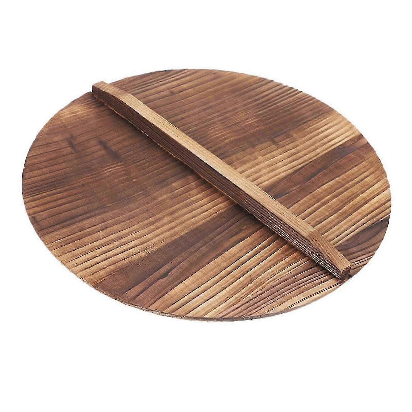 Wood Pan Lid Fry Pan Cover Anti Scalding Kitchen Accessory Household Lightweight