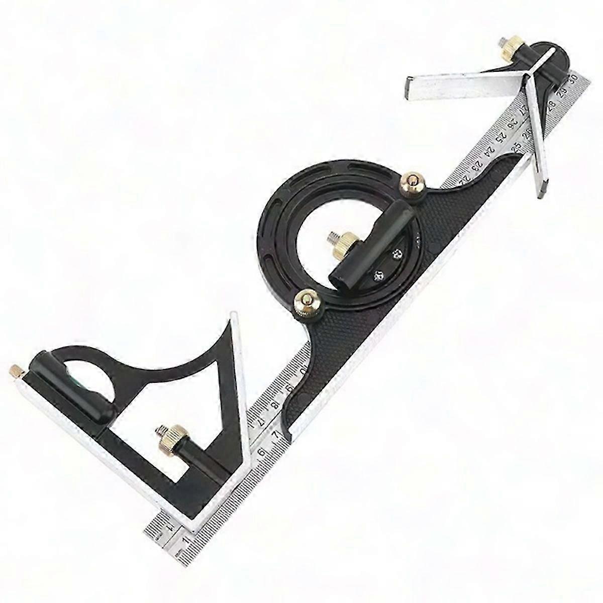 3 in 1 300mm Adjustable Multi Combination Square Angle Finder Protractor Measuring Ruler Tool