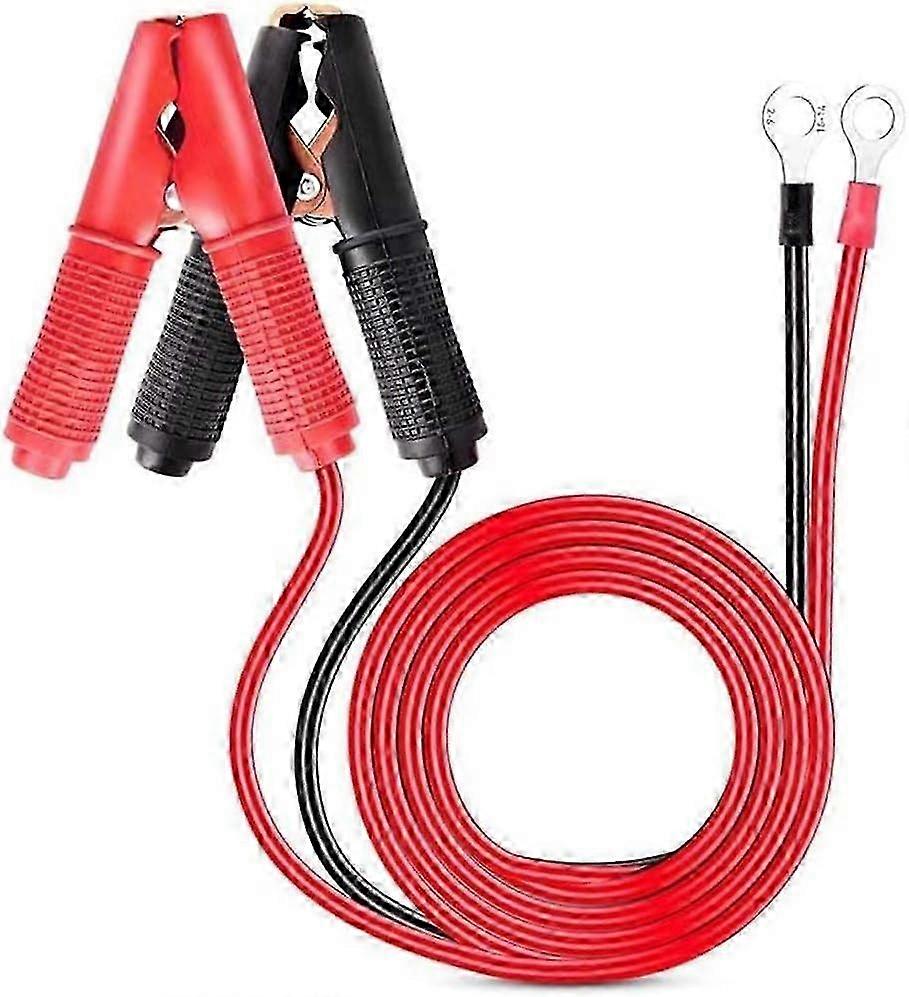 2 Pcs 30A Alligator Clips Alligator Clips 12V 24V Jumper Wire for Car Battery Charger 1m