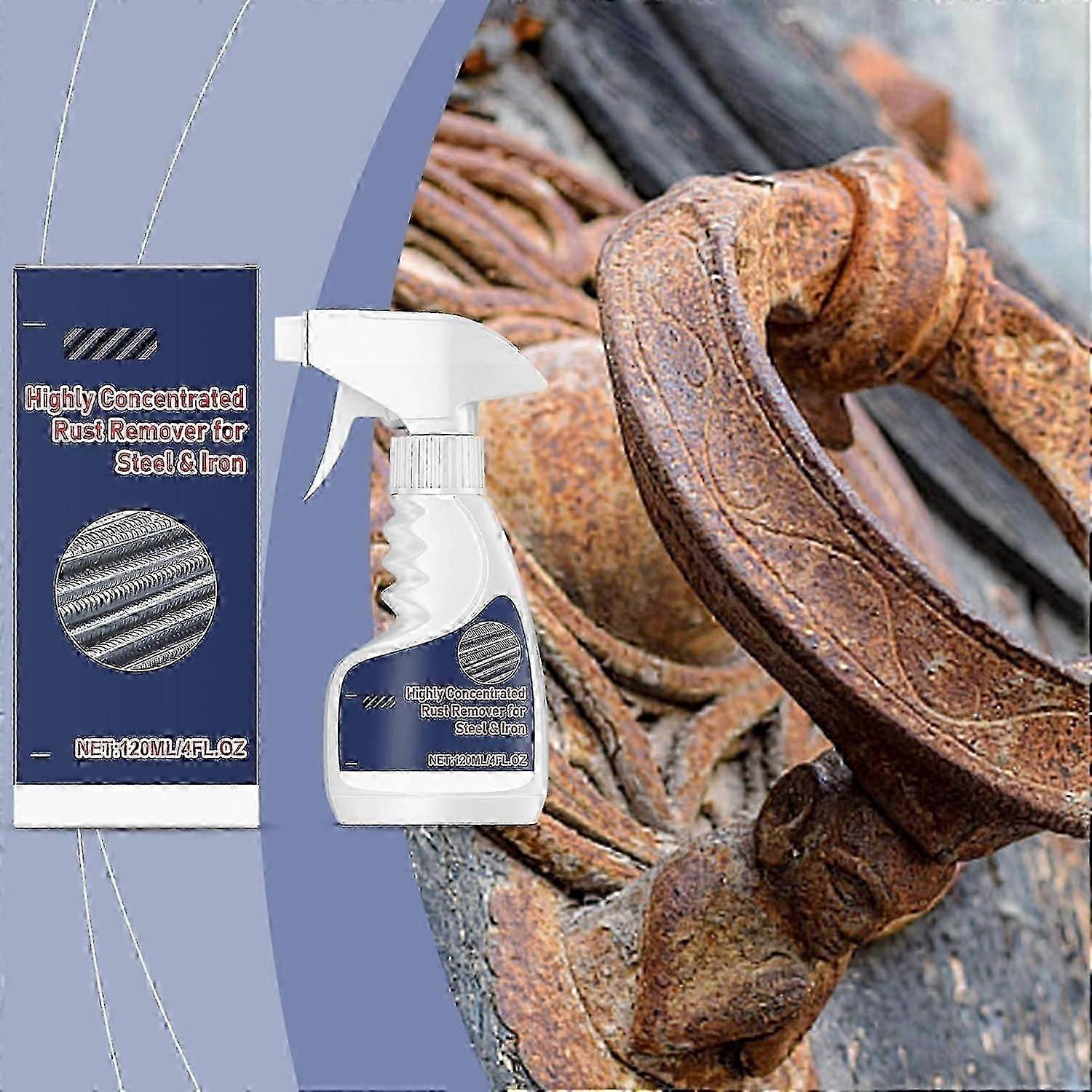 High Performance Rust Remover for Metal, Powerful Rust Remover for Stainless Steel and Metal, Effectively Removes Rust from Metal Surfaces