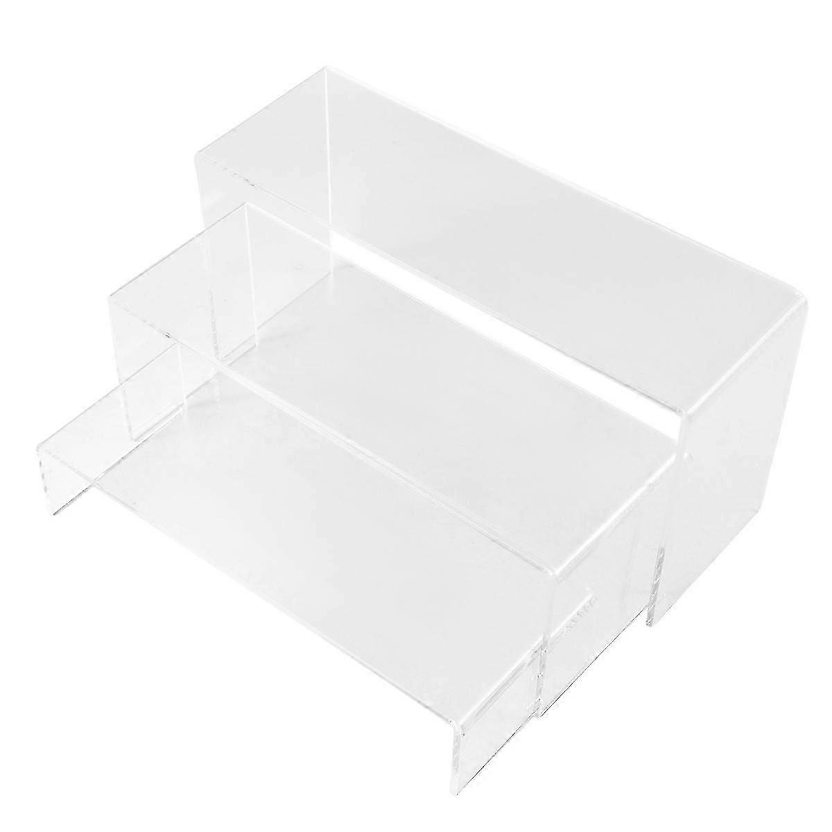3 Tier Acrylic Clear Display Stand Riser Showcase Jewellery Display