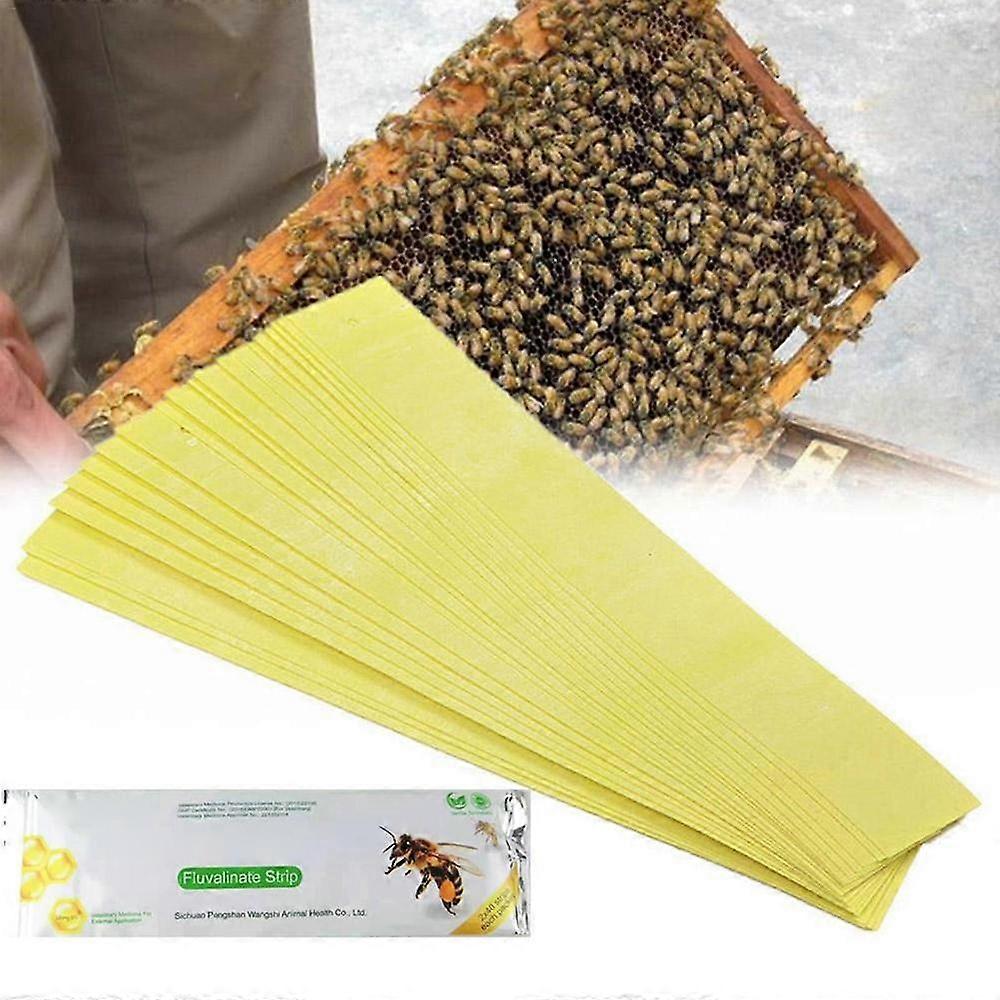80-Count Fluvalinate Varroa Mite Control Strips for Beekeeping