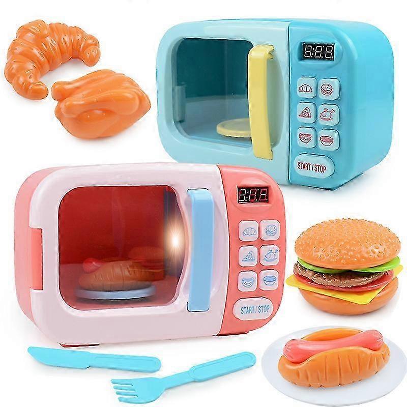 Kids Playset with Mini Electric Oven and Timer for Pretend Cooking Fun