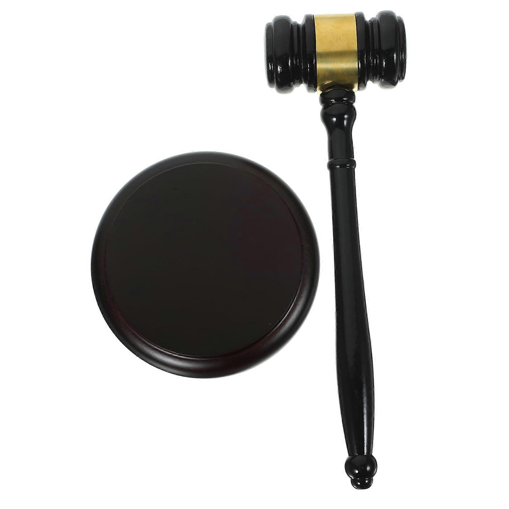 Multifunctional Wooden Judge Gavel With Smooth Finish, Sound Block Included, For Lawyers, Courtroom Use