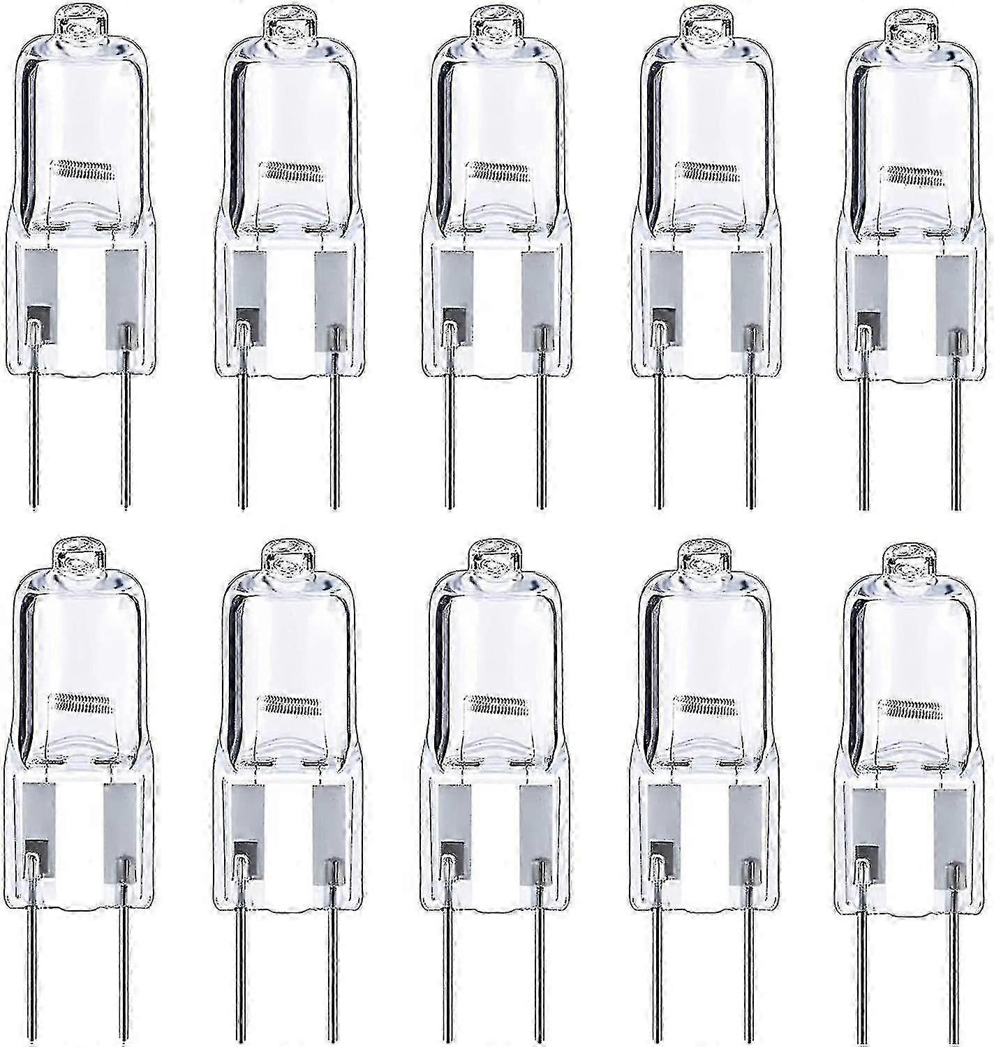 10pcs G6.35 Halogen Glühbirnen 2 Pin 12v 35w Warmweiß 2700k für Kronleuchter Track Land